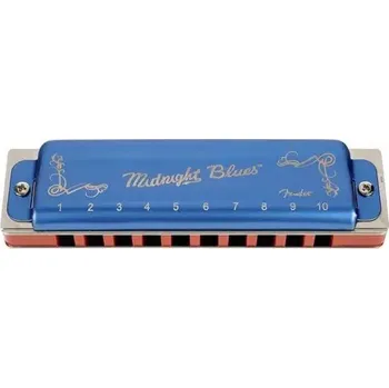 Foukací harmonika Harmonika diatonická Fender Blues Midnight E