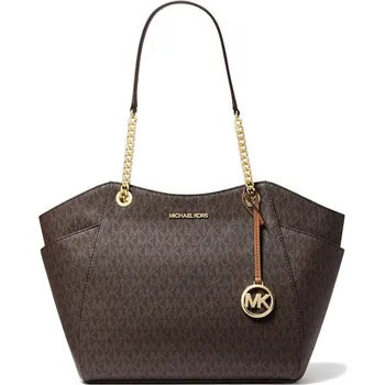 Michael Kors Jet Set Large Logo Tote Bag Brown