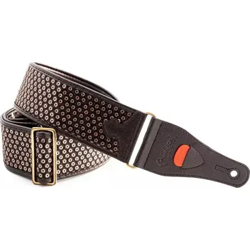 Kytarový popruh Řemen kytarový RightOn Disco Brown