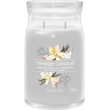 Svíčka Yankee Candle Signature 2 a 5 knotů/Smoked Vanilla & Cashmere YC Signature 2 knoty velká: Velká 568gr./60-90h