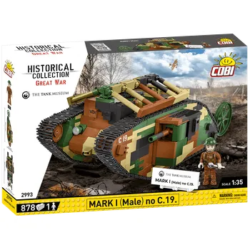 Stavebnice COBI COBI Great War 2993 Mark I C 19 Male
