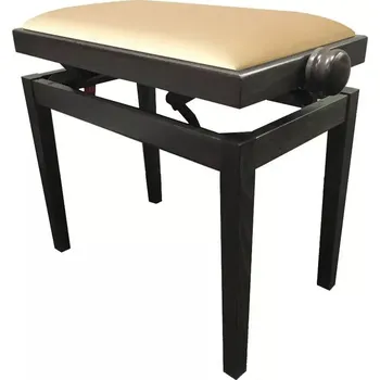 Stolička klavírní Discacciati 105R/134/80M dark walnut/béžový semiš