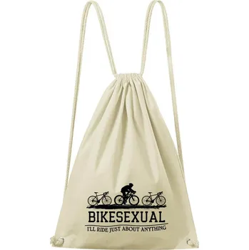 Městský batoh DOBRÝ TRIKO Bavlněný batoh s potiskem Bikesexual Barva: Natural