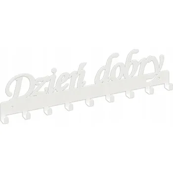 Věšák Šatní ramínko kovový Domer bílý