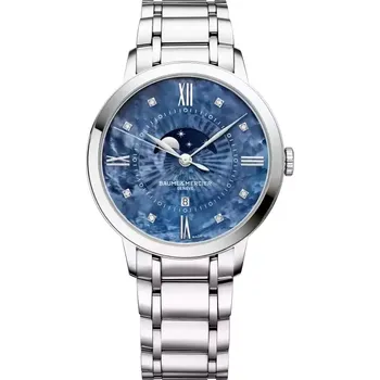 Hodinky Baume & Mercier - M0A10665 - MOON PHASE, DIAMOND-SET - 36.5 MM