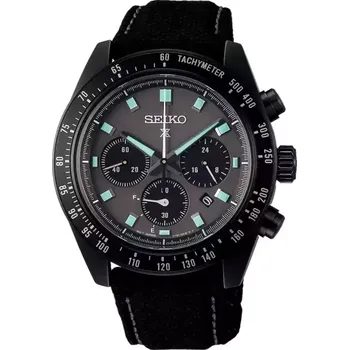 Hodinky Seiko - SSC923P1 - The Black Series ‘Night Vision’ Solar Speedtimer Chronograph