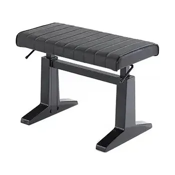 Stolička klavírní hydraulická Discacciati 812 HYDRAULIC 15L černá kůže