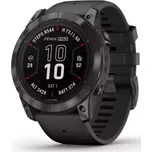 Garmin - 010-02778-11 - Fēnix® 7X PRO Sapphire Solar Edition Carbon Gray DLC Titanium / Black Band + Voucher TOPO Czech maps