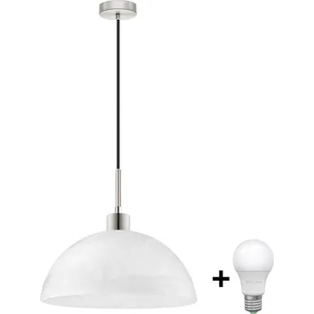LED Lustr na lanku 1xE27/60W/230V bílá
