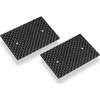 RC model auta HUDY GRAPHITE REAR WING SIDE PLATE 0.5MM - 1/10 NITRO (2) - expresní doprava