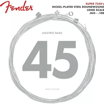 Strunný nástroj Struny pro baskytaru Fender 7250ML Nickel 45 100