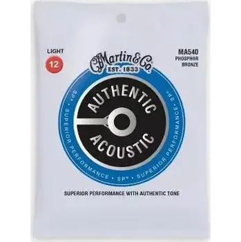 Struna pro kytaru a smyčcový nástroj Struny kovové pro akustickou kytaru Martin MA 540 Light - 12/54