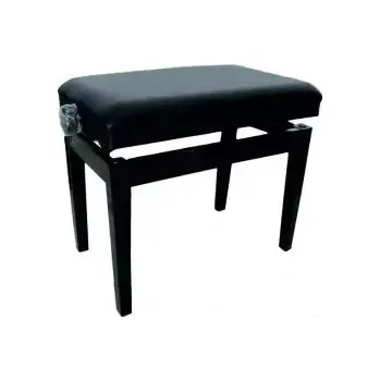 Klavírní stolička a lavice Stolička klavírní Pecka PPB-010 PE Beethovenka černý lesk/černý sedák