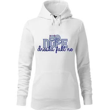 Dámská mikina DOBRÝ TRIKO Dámská mikina s potiskem Dneska fakt ne Velikost dámské mikiny: S, Barva: Bílá