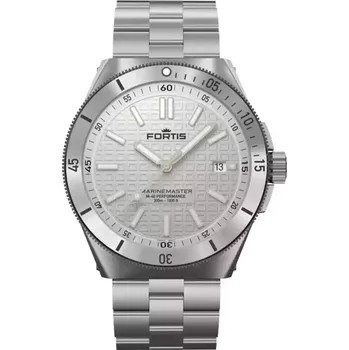 Hodinky Fortis - F8120010 - M-40 Snow White on Block Bracelet