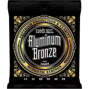 Struna pro kytaru a smyčcový nástroj Struny kovové pro akustickou kytaru Ernie Ball EB 2568 - 11/52