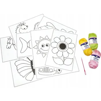 Playbox Vyšívací set s kartami 8 motivů