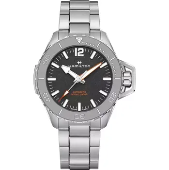 Módní doplněk Hamilton - H77815130 - Khaki Navy Frogman Auto