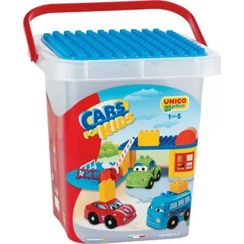 ostatní stavebnice Stavebnice Unico Plus Auta 35 ks v kyblíku