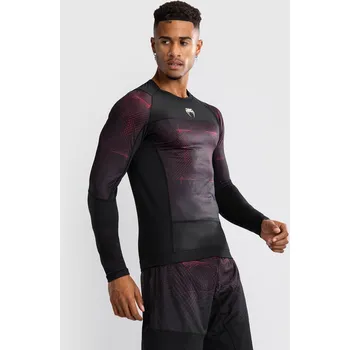 Rashguard Pánský rashguard - funkční tričko Venum G-Fit Air - dlouhé rukávy - Deep Black/Fire Red Velikost: XXL