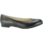 Baleríny černé De Plus 9761-K/090 na široké chodidlo - 43