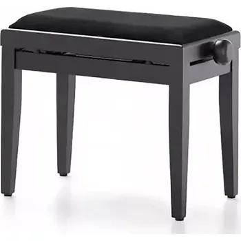 Stolička klavírní Pecka PPB-016 BM Beethovenka černý mat/černý sedák