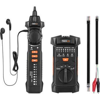Vrtačka TACKLIFE CT03 Wire Tracker, multifunkční kabelový tester RJ11 RJ45, kabelový tester Wire Tracker se sondou NCV pro třídění síťových kabelů