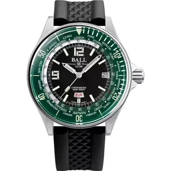 Hodinky Ball - DG2232A-PC-GRBK - Engineer Master II Diver Worldtime