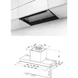 Faber In-Nova Zero Drip Lite BK A60 (305.0704.149) - Vestavná digestoř do skříňky, 60 cm, černá, 670 m3/h, 52 dB