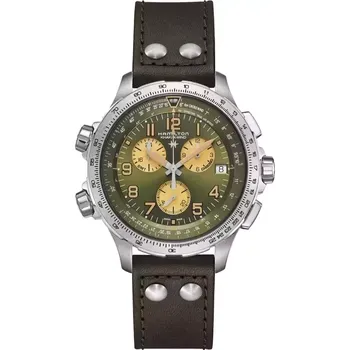Hodinky Hamilton - H77932560 - Khaki Aviation X-Wind GMT Chrono Quartz