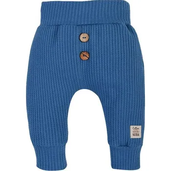 Kojenecké oblečení Makoma Waffel tepláčky DENIM - 62