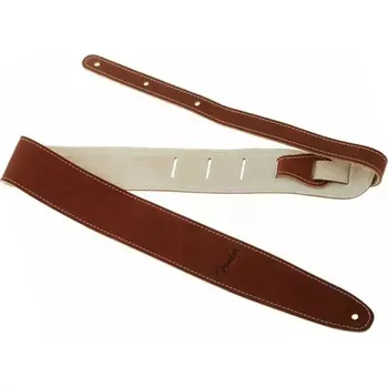 Strunný nástroj Řemen kytarový Fender Ball Glove Leather BRN