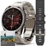 Garmin - 010-02904-40 - fēnix® 8 – 47 mm, Amoled, Sapphire Glass, Titanium, Titanový odvětrávaný titanový náramek + silikonový pásek