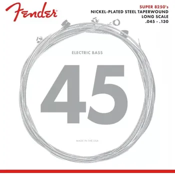 Strunný nástroj Struny pro baskytaru Fender 8250-5M Nickel Plated Taperwound 45 130