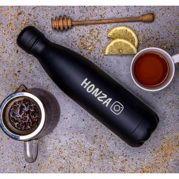 Termoska Termoska z nerezové oceli - černá s gravírováním 500 ml