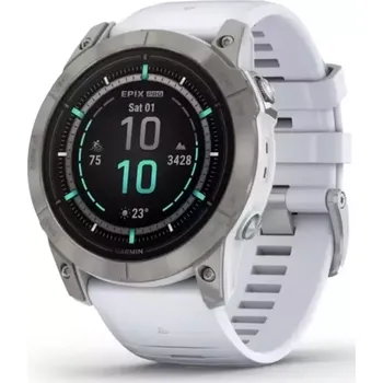 Chytré hodinky Garmin Epix Pro Sapphire Edition Titanium Whitestone Band