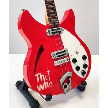 Elektrická kytara Miniatura kytary Music Legends PPT-MK113 Pete Townshend The Who Rickenbacker FireGlo 330