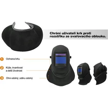 Svářečská kukla KOWAX Ochrana krku kožená univerzální