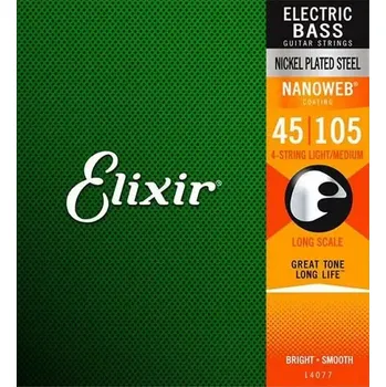 Struna pro kytaru a smyčcový nástroj Struny pro baskytaru Elixir 14077 Light 45/105