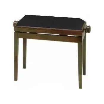 Stolička klavírní Discacciati 105R/23/89M tmavý dub/černý semiš