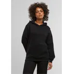 Ladies Organic Loose Brushed Fleece Hoody - black L