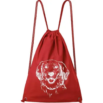 DOBRÝ TRIKO Bavlněný batoh Retrívr Barva: Červená