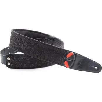 Kytarový popruh Řemen kytarový RightOn Sandokan Black