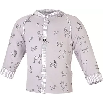 LITTLE ANGEL kabátek podšitý Outlast® šedá pes/pruh bílošedý melír vel. 50-56 cm