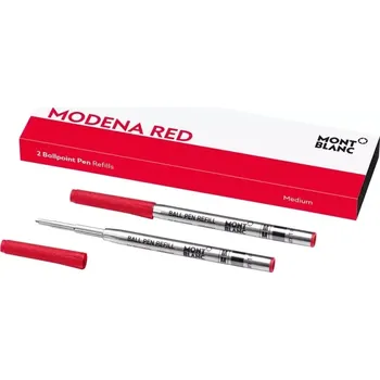 Montblanc - MB128216 - 2 Ballpoint Pen Refills (M) Modena Red