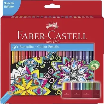 Kresba Pastelky Faber-Castell 60 barev + papírový stojánek