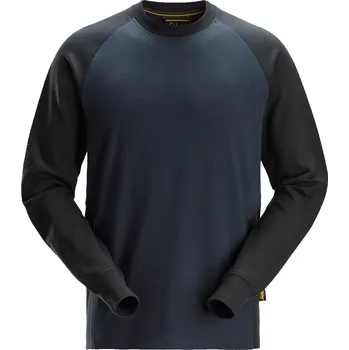 pracovní tričko Mikina Snickers Two Tone bílá/černá