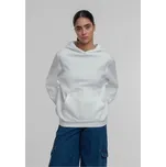 Ladies Organic Loose Brushed Fleece Hoody - white M