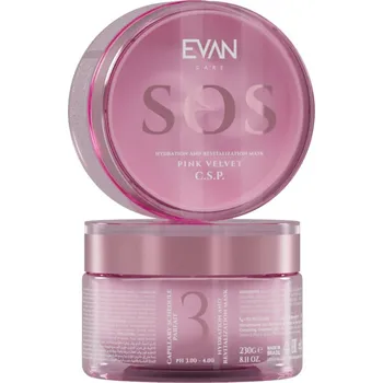 Vlasová regenerace Evan C.S.P. Pink Velvet SOS Mask - intenzivní rekonstrukční maska ​​na vlasy, 230 ml - plná velikost
