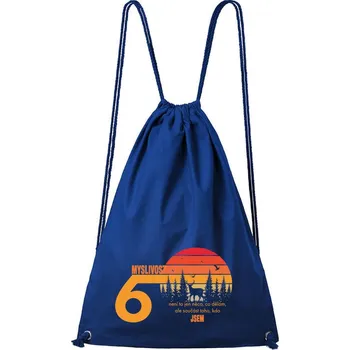 Městský batoh DOBRÝ TRIKO Bavlněný batoh 60 let myslivost Barva: Královsky modrá